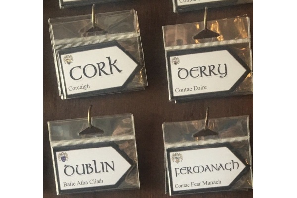 County Road Sign Magnets Display
