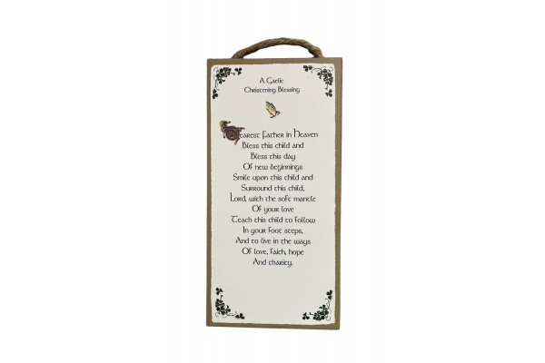 A Gaelic Christen Blessing - 5x10 Wooden Plaque