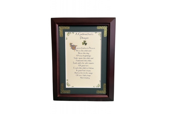 A Godmother's Prayer - 5x7 Framed Blessing