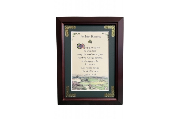 An Irish Blessing - May your glass be ever full